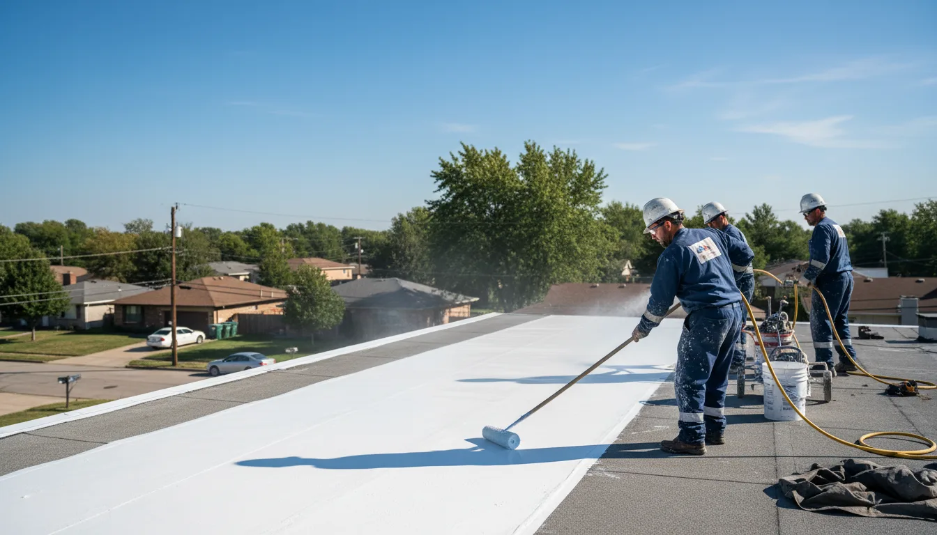 Commercial roof coating in Perkinsville, NY near me